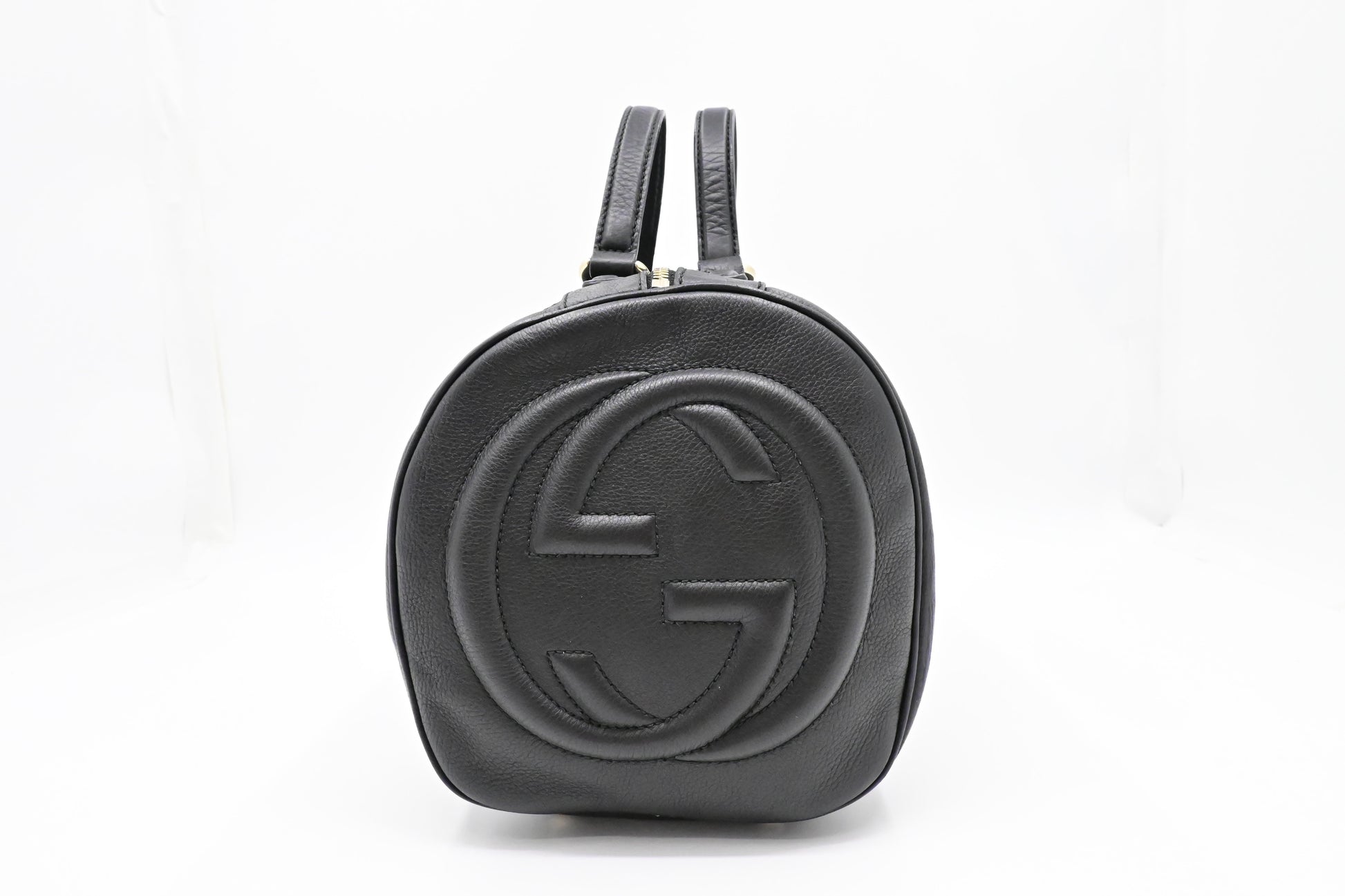 Gucci Soho Boston Bag in Black Leather