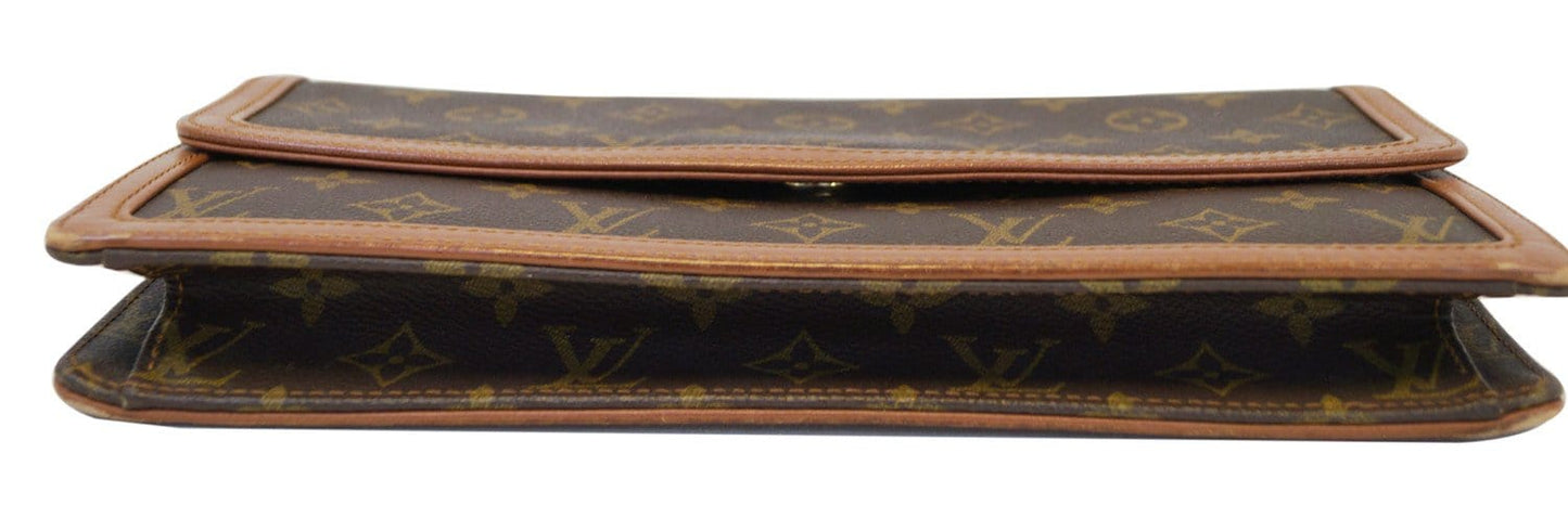 LOUIS VUITTON Pochette Dame GM Monogram Clutch Bag