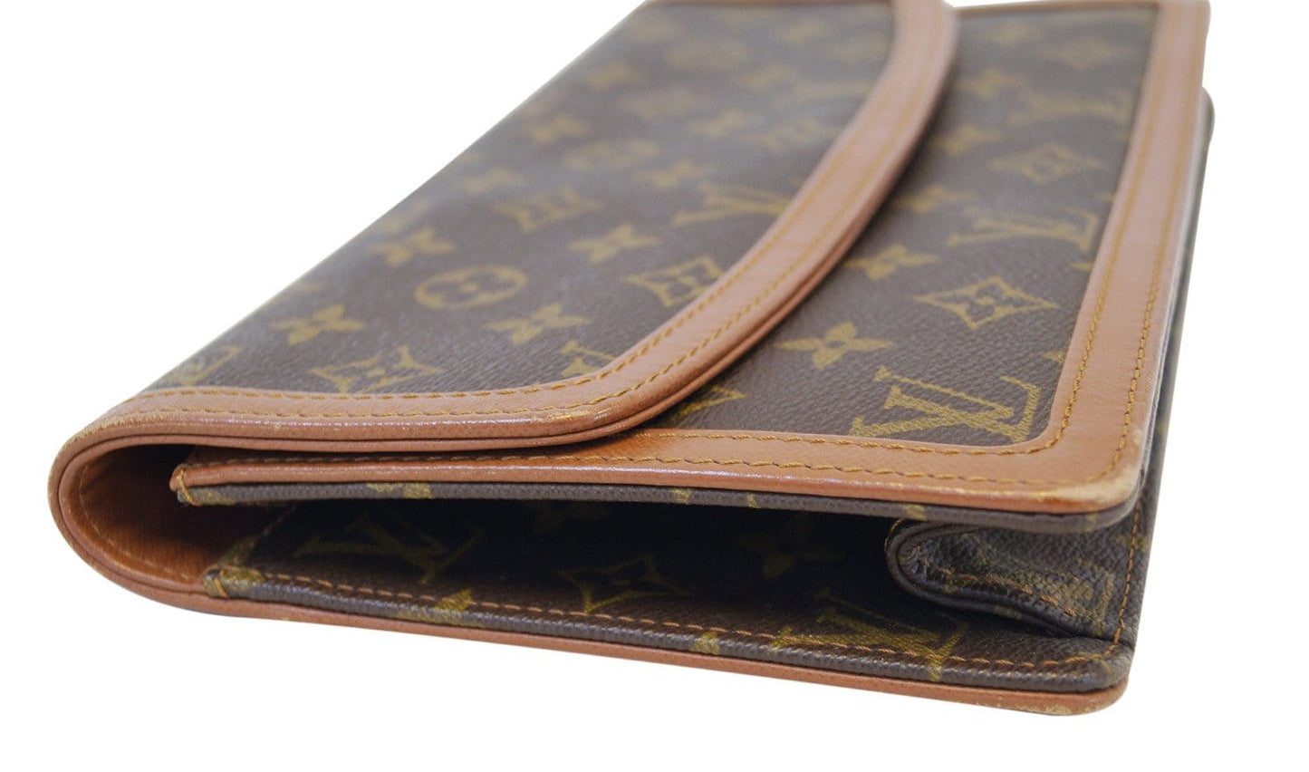 LOUIS VUITTON Pochette Dame GM Monogram Clutch Bag