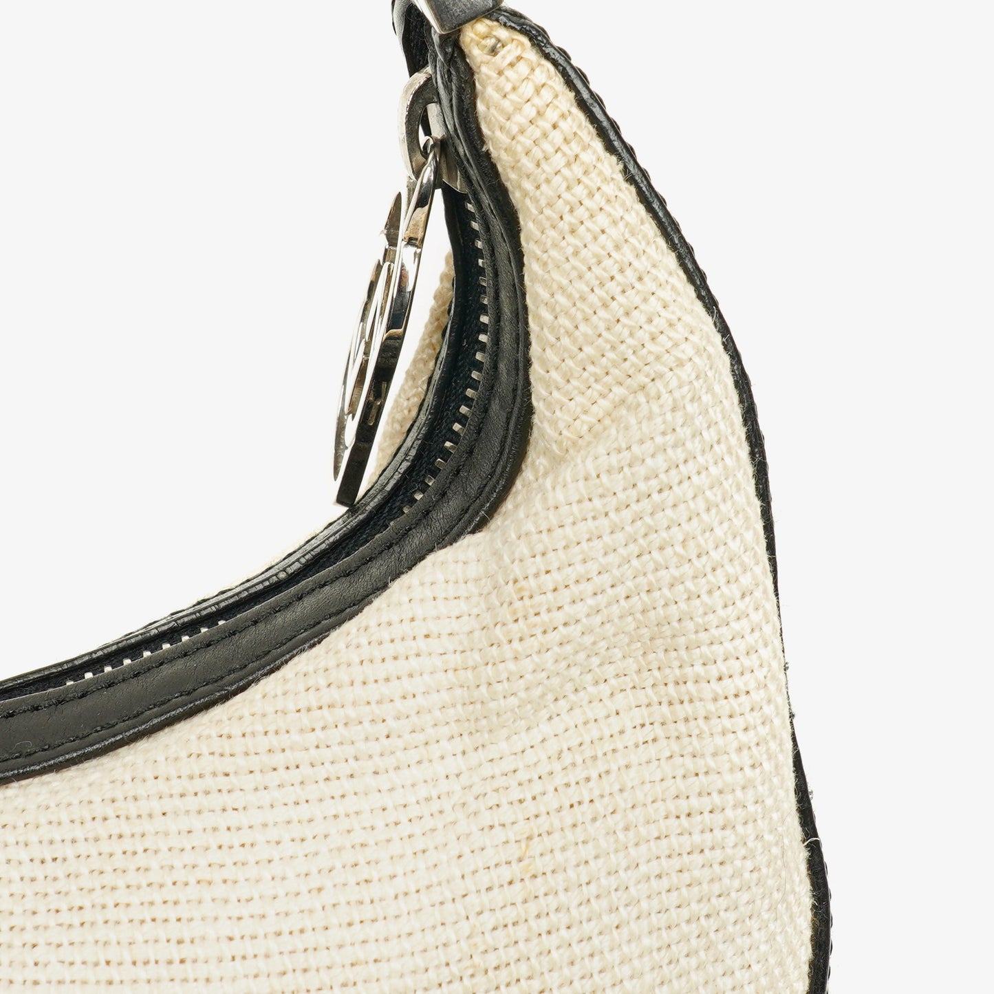 Gucci GG Bi-Colour Woven Shoulder Hobo Bag