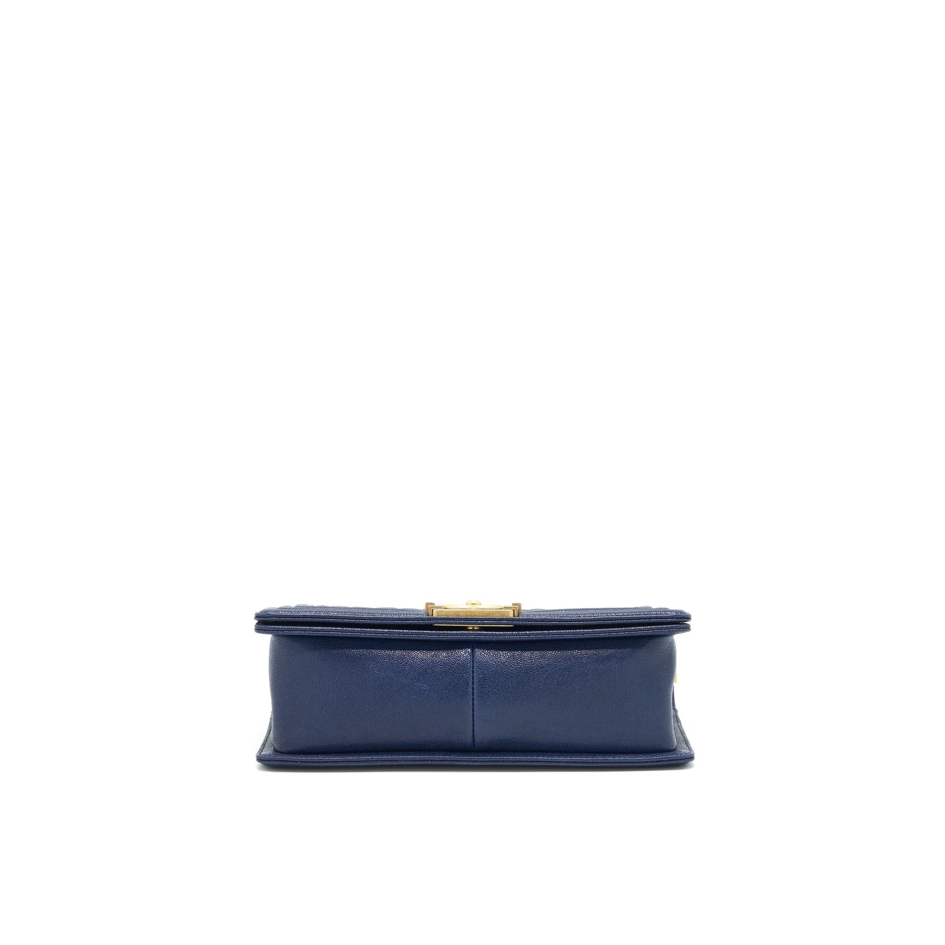 Chanel Boy Chanel Old Medium Caviar Navy with