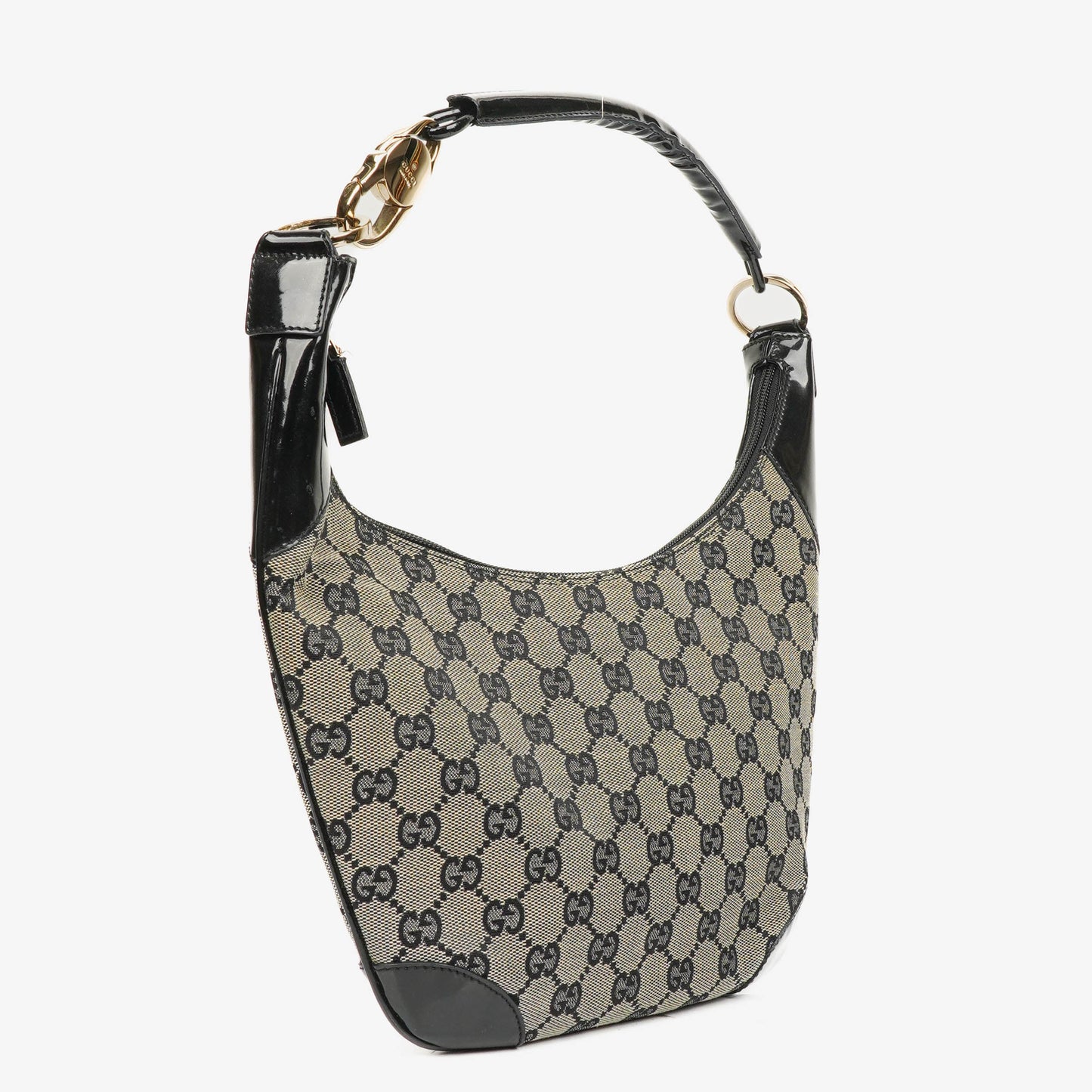 Gucci Handle Ring Black Hobo Bag