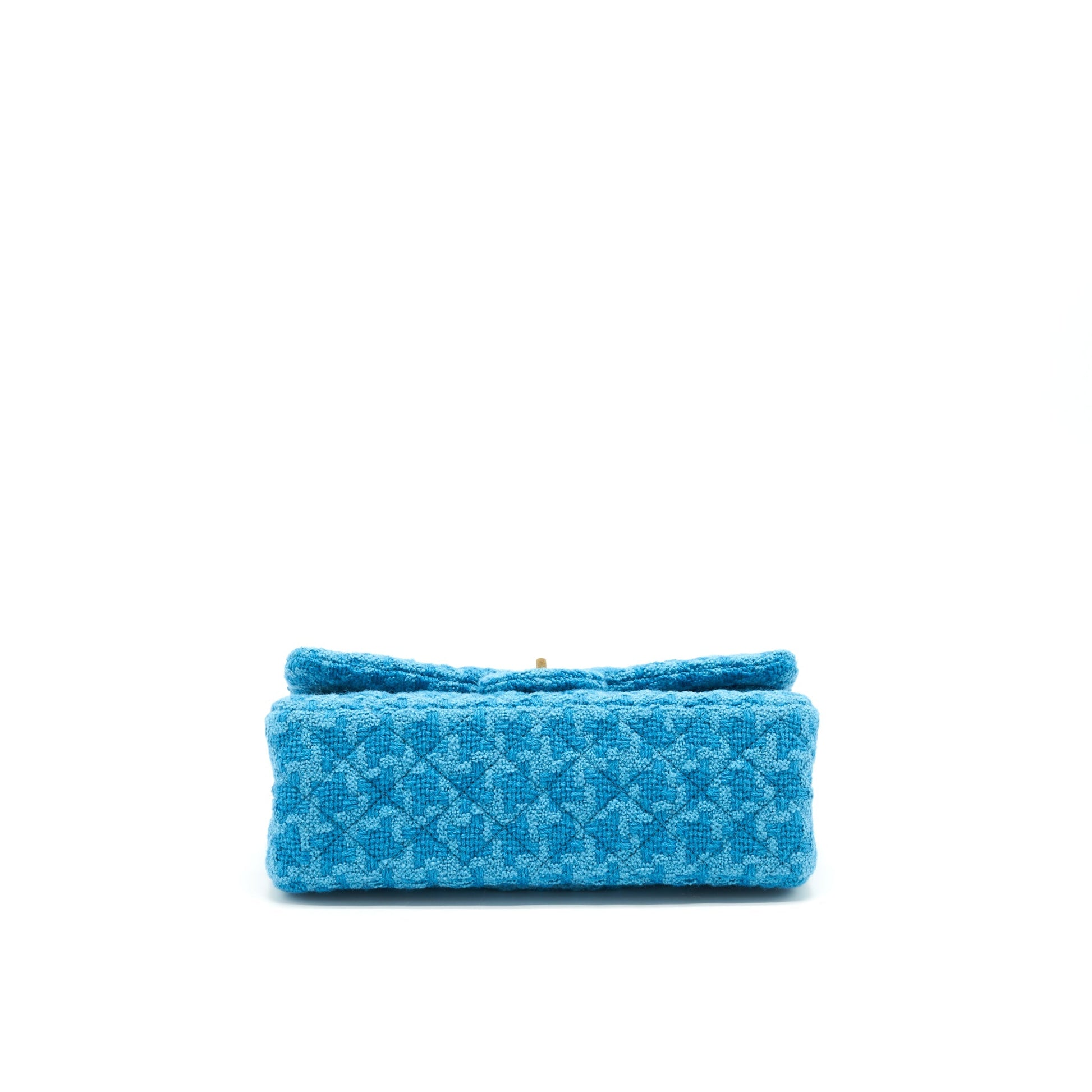 Chanel Tweed 2.55 Small Reissue Flap Bag Blue Brushed