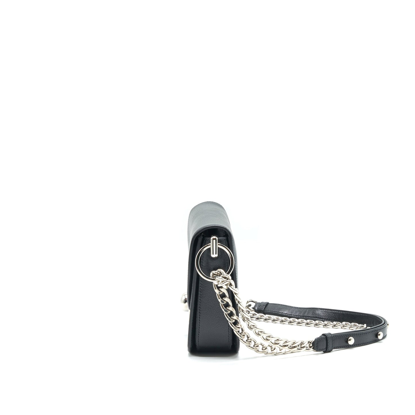 Prada Pattina in Glace Bag calfskin Black SHW