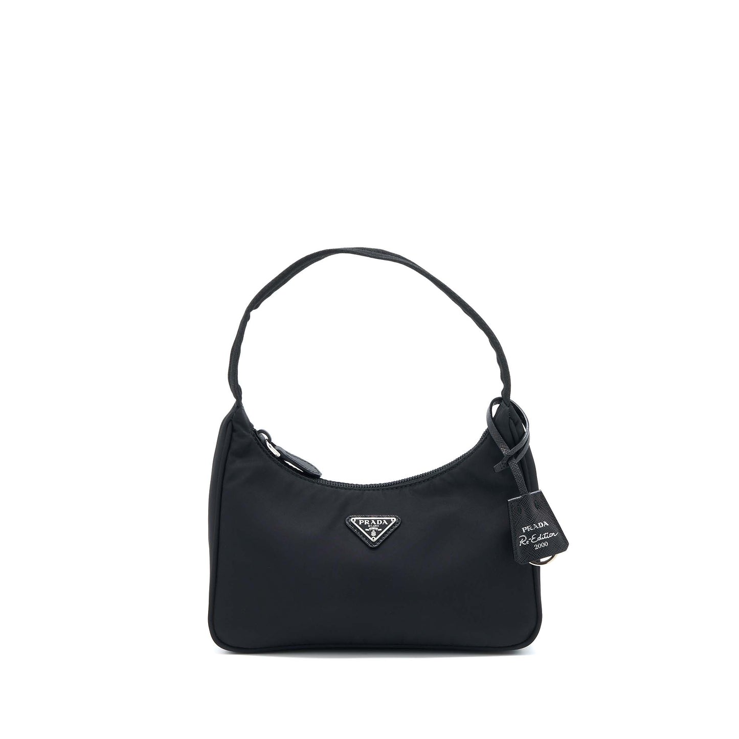 Prada Re-Edition 2000 Nylon Bag Black SHW