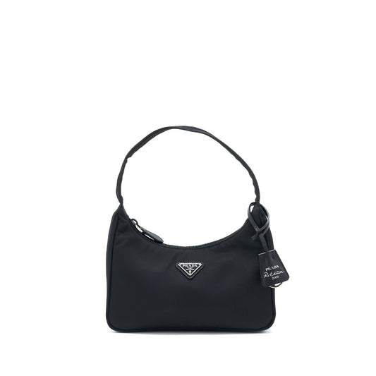 Prada Re-Edition 2000 Nylon Bag Black SHW