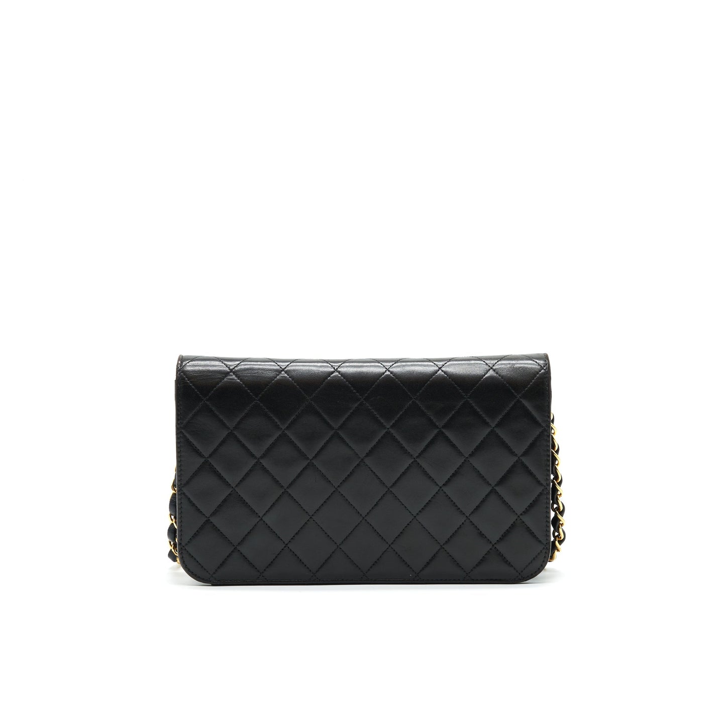 Chanel Lambskin Flap Bag with Chain Black 24K