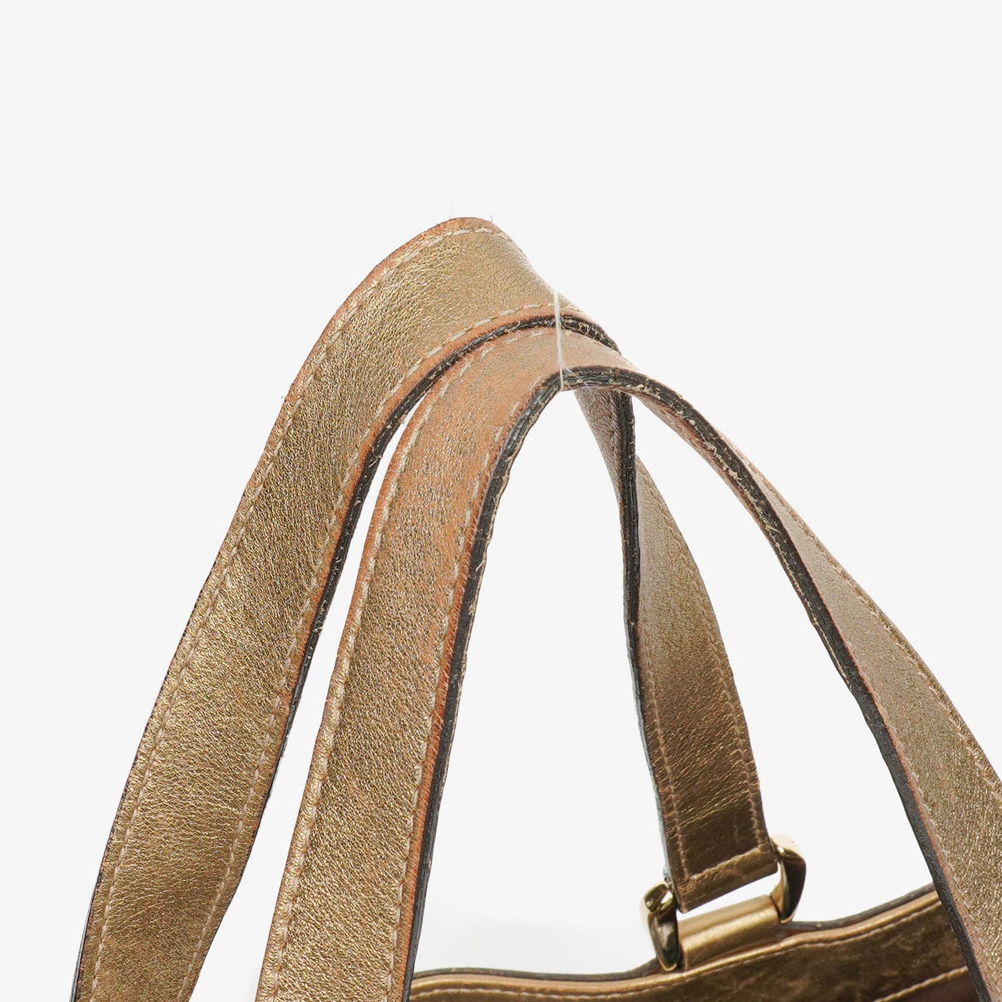 Gucci GG Canvas Satin Brown Abbey D-Ring Tote Bag
