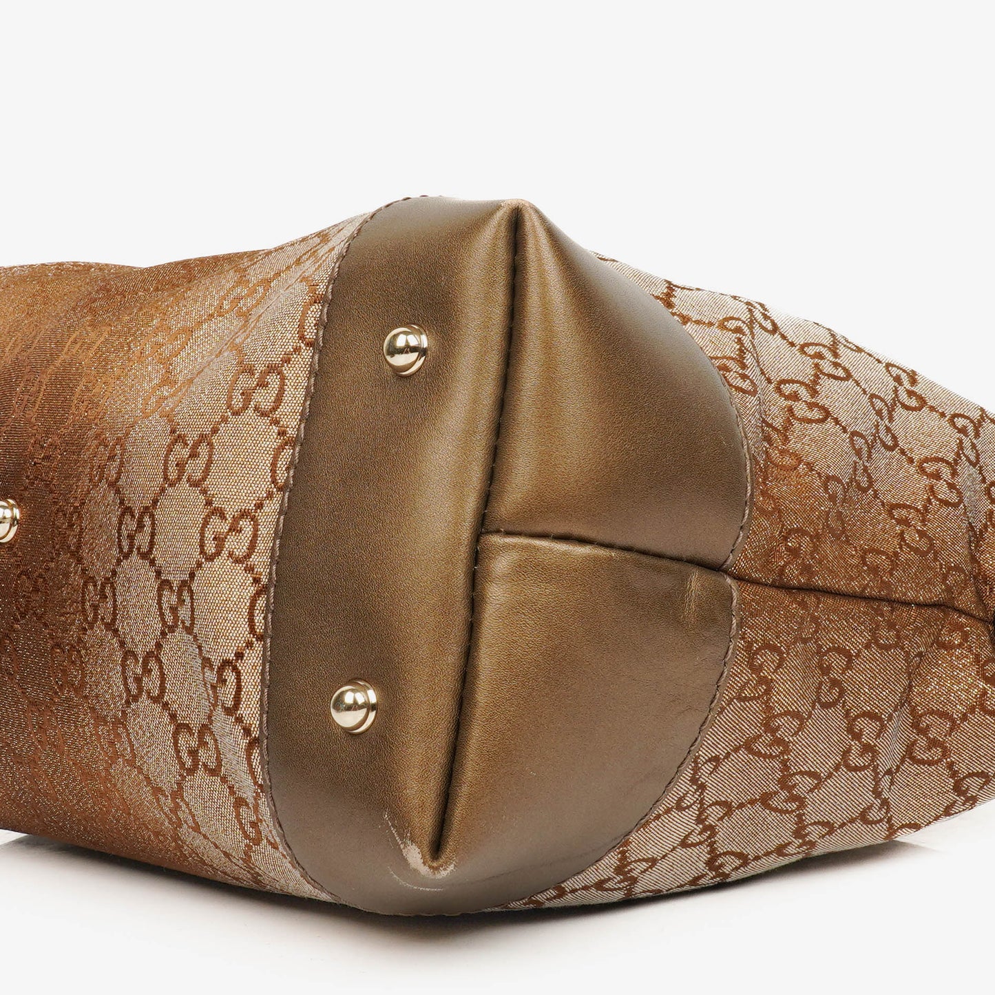 Gucci Multicolour/Brown GG Lurex Heart Bit Shoulder Bag