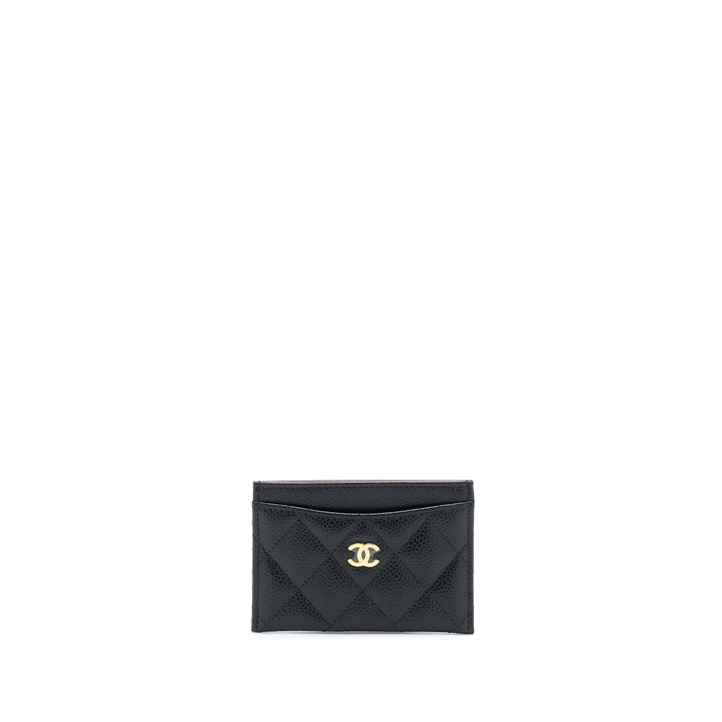Chanel Class Quilted  Holder Caviar Black GHW