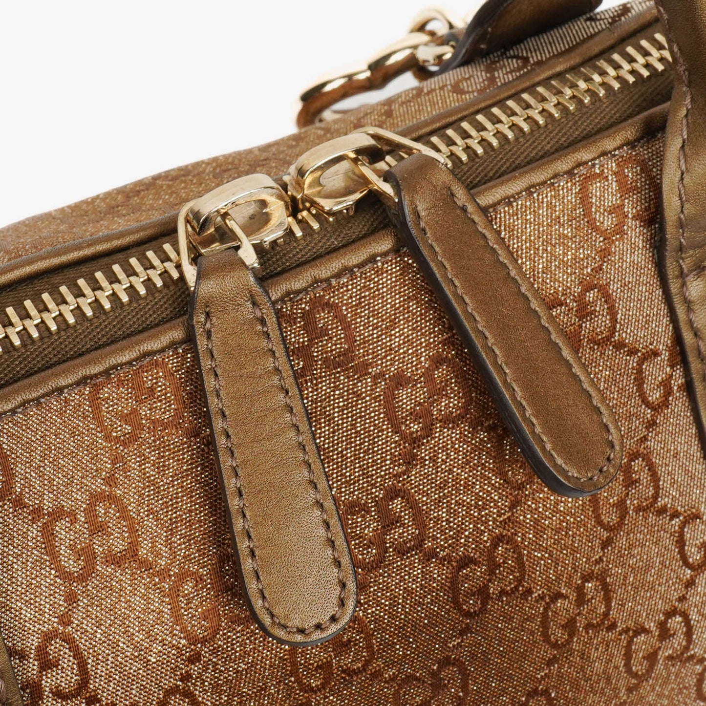 Gucci Multicolour/Brown GG Lurex Heart Bit Shoulder Bag