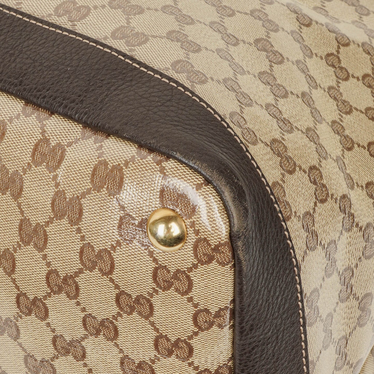 Gucci GG Crystal Coated Canvas Travel Bag