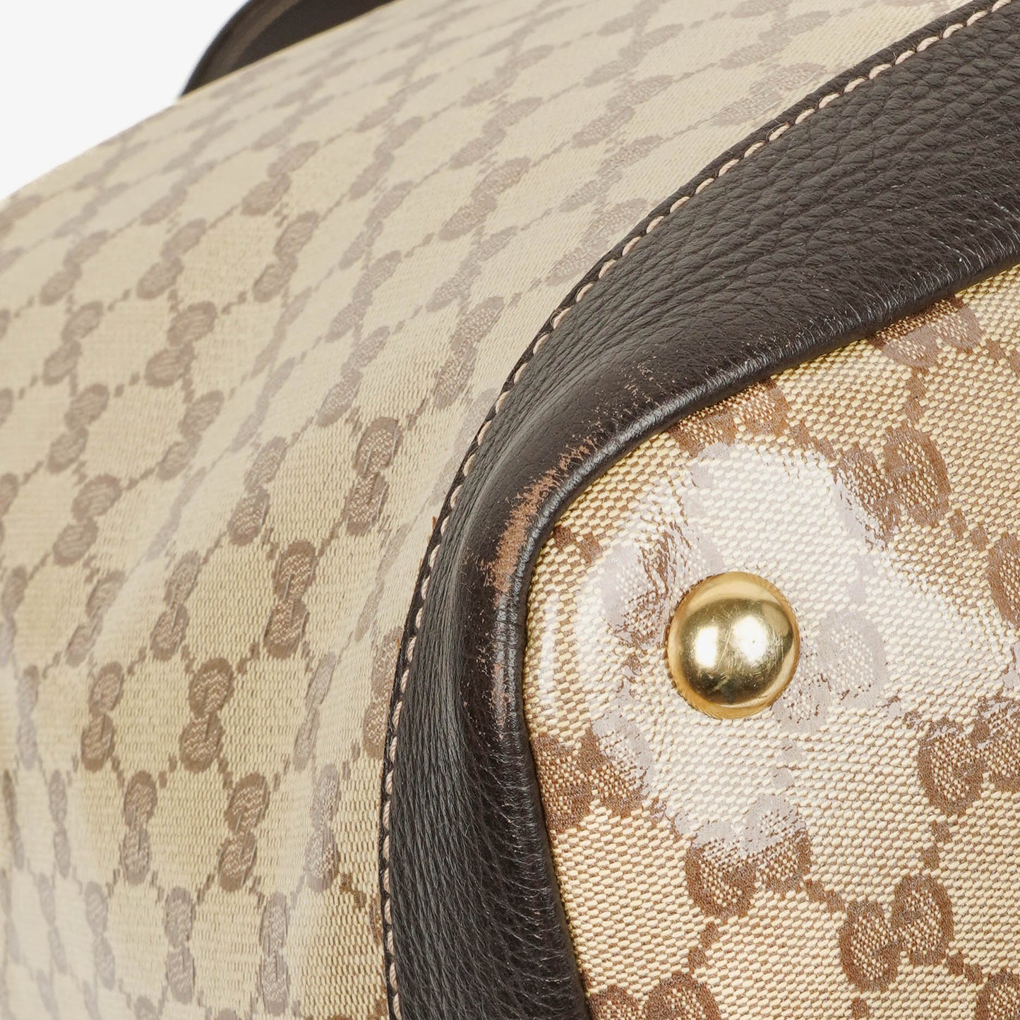 Gucci GG Crystal Coated Canvas Travel Bag