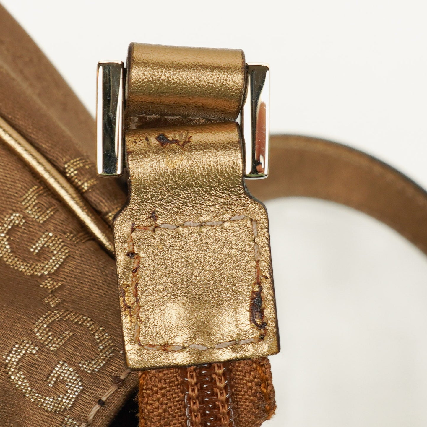 Gucci GG Satin Abbey D-ring Pochette Bag