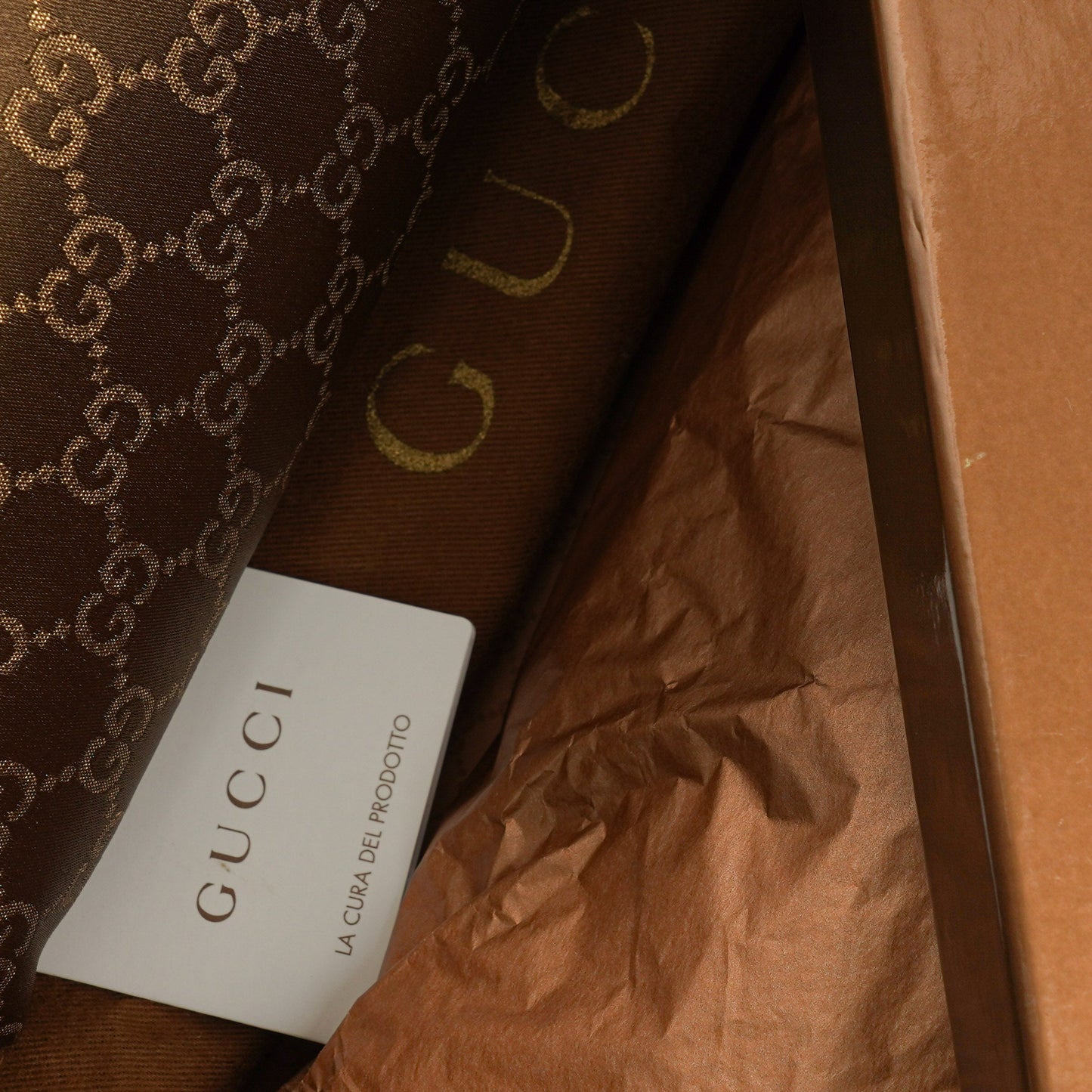 Gucci GG Satin Abbey D-ring Pochette Bag