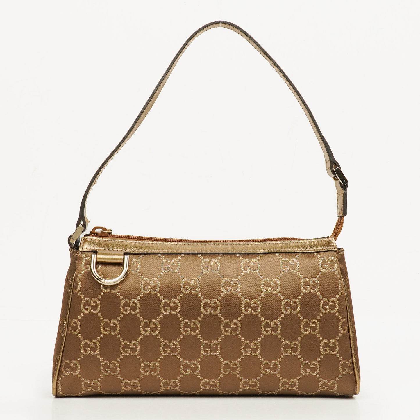 Gucci GG Satin Abbey D-ring Pochette Bag