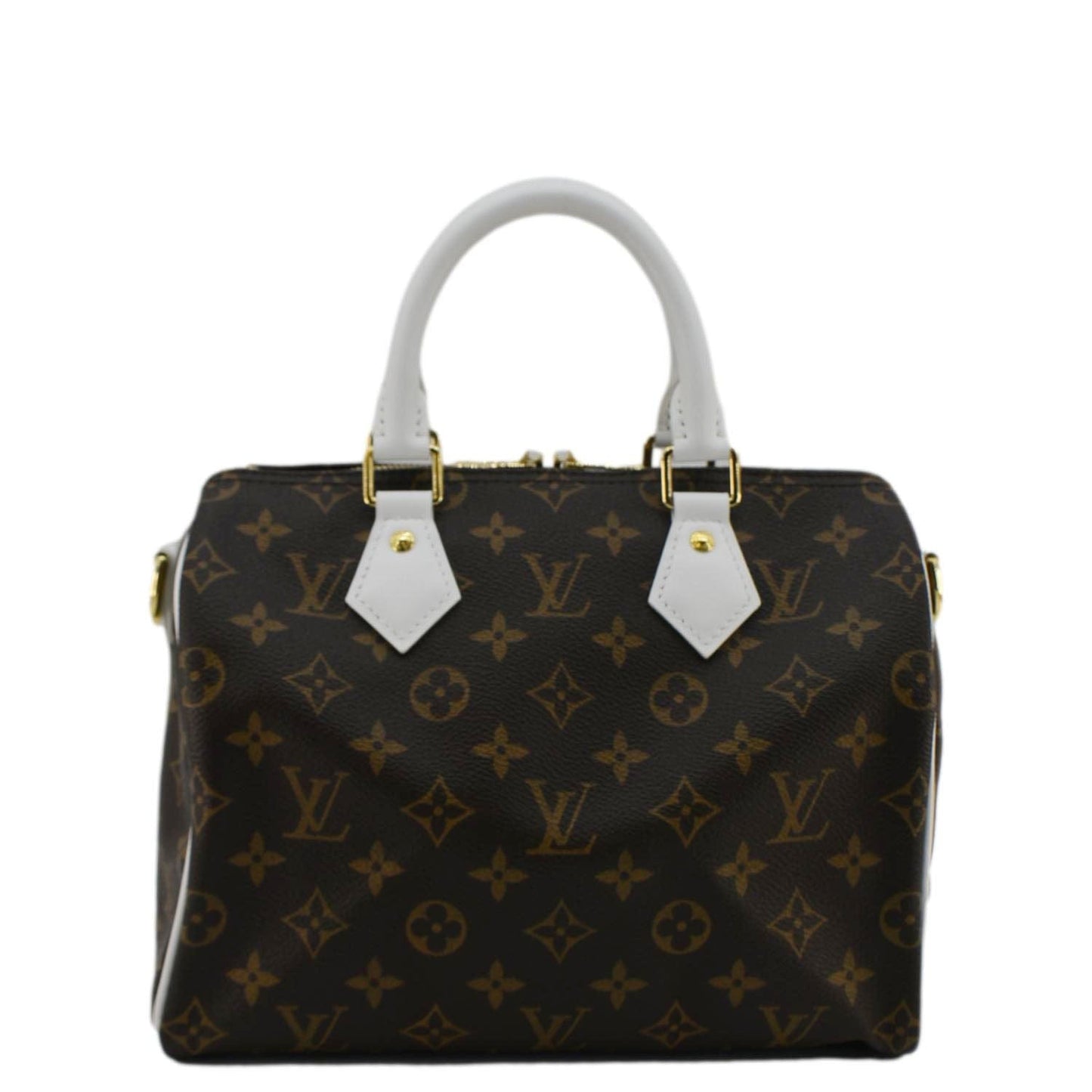 LOUIS VUITTON 25 Bandouliere LV Match Monogram Canvas Satchel Bag White