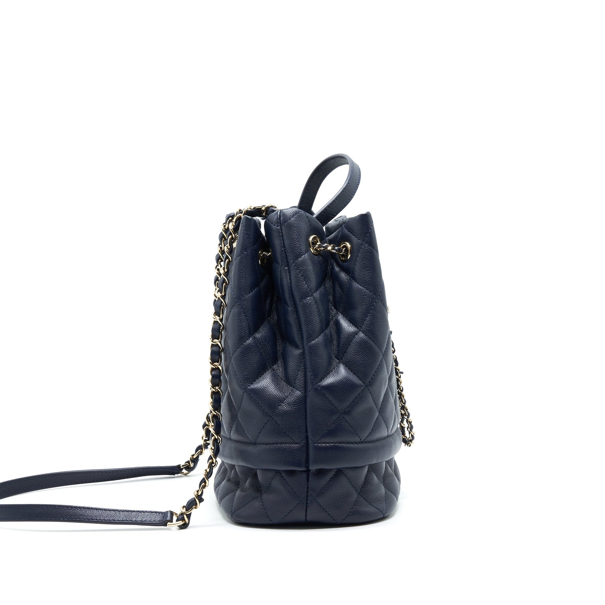 CHANEL BUCKET BAG IN Navy
