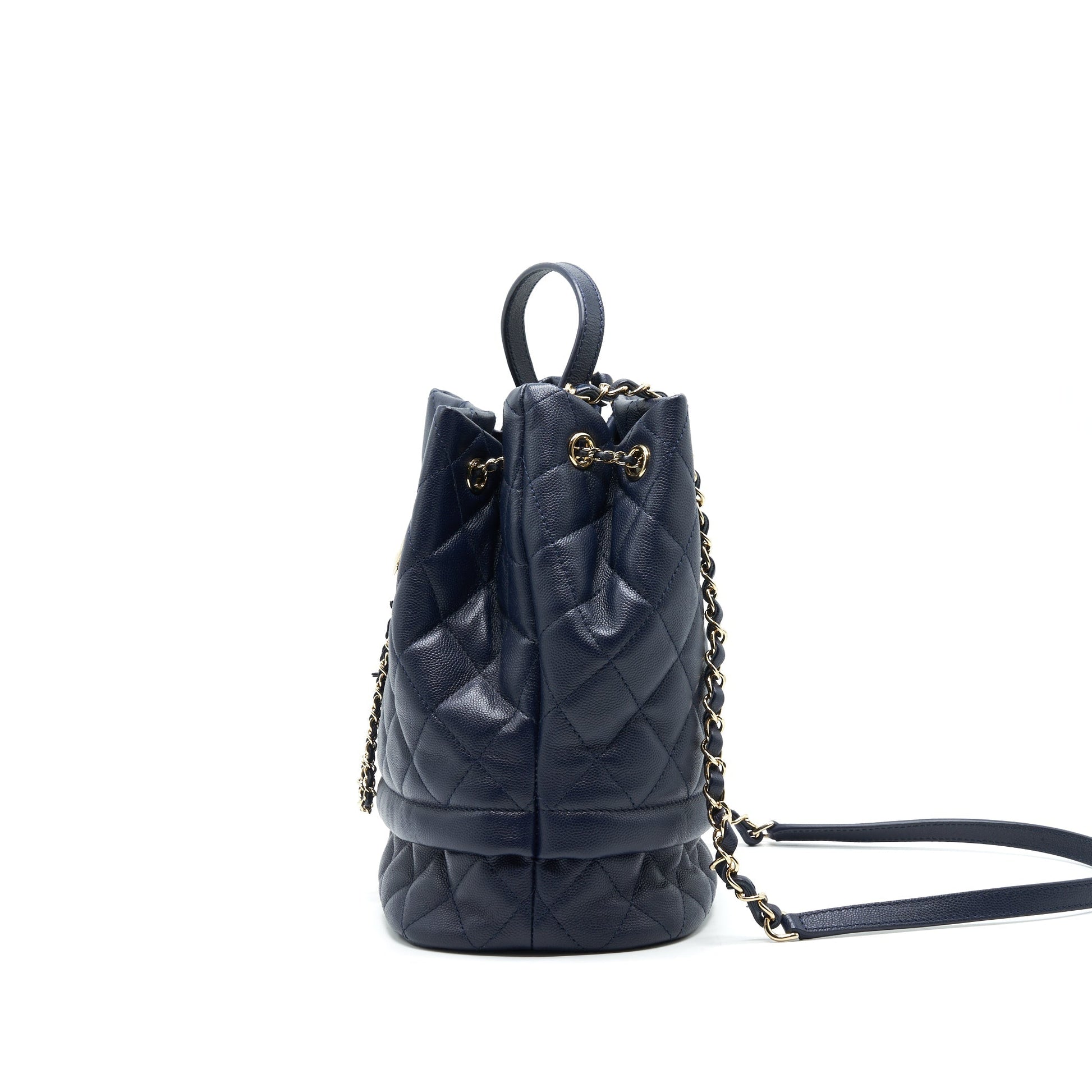 CHANEL BUCKET BAG IN Navy