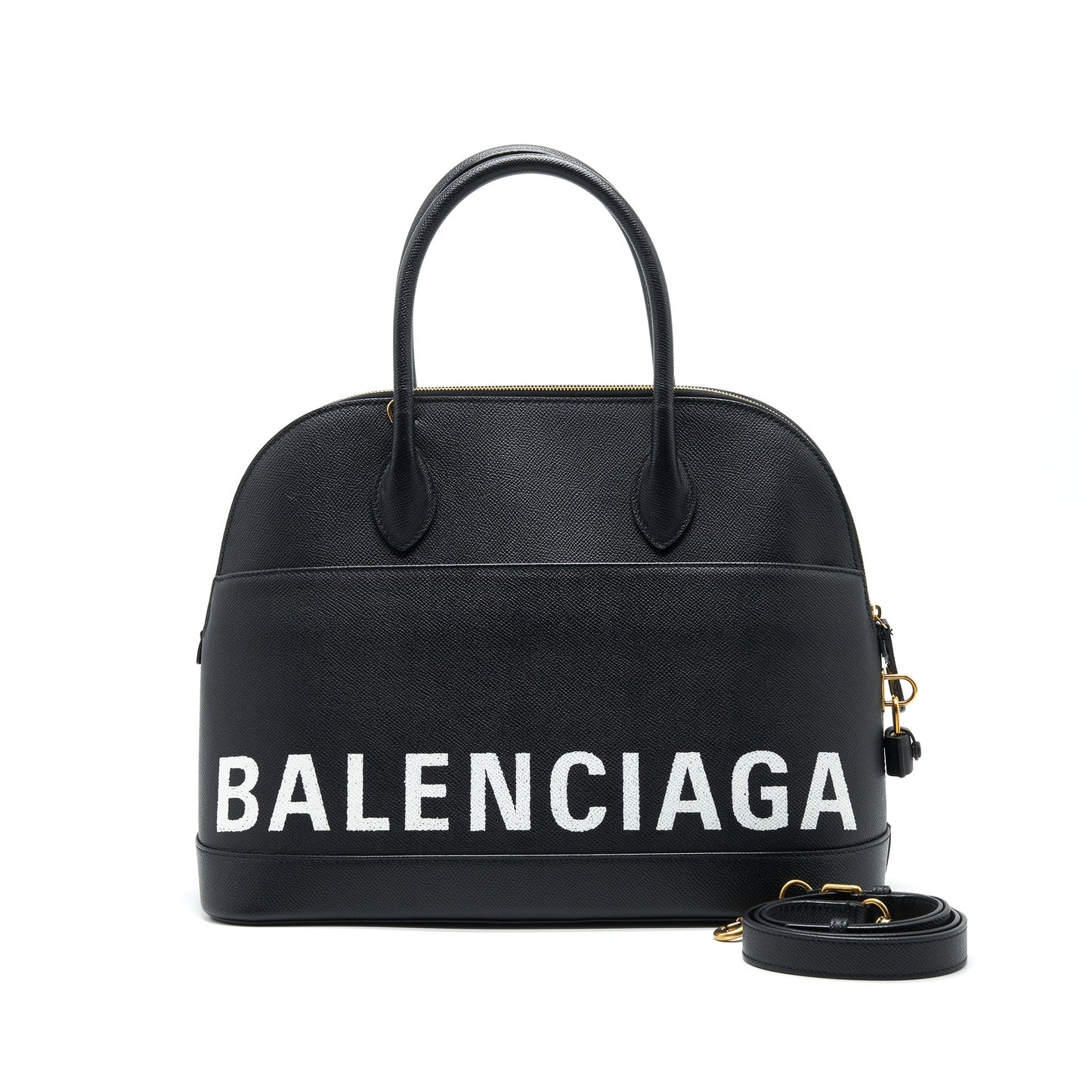 Balenciaga Large Villa Top Handle Tote Purse Black