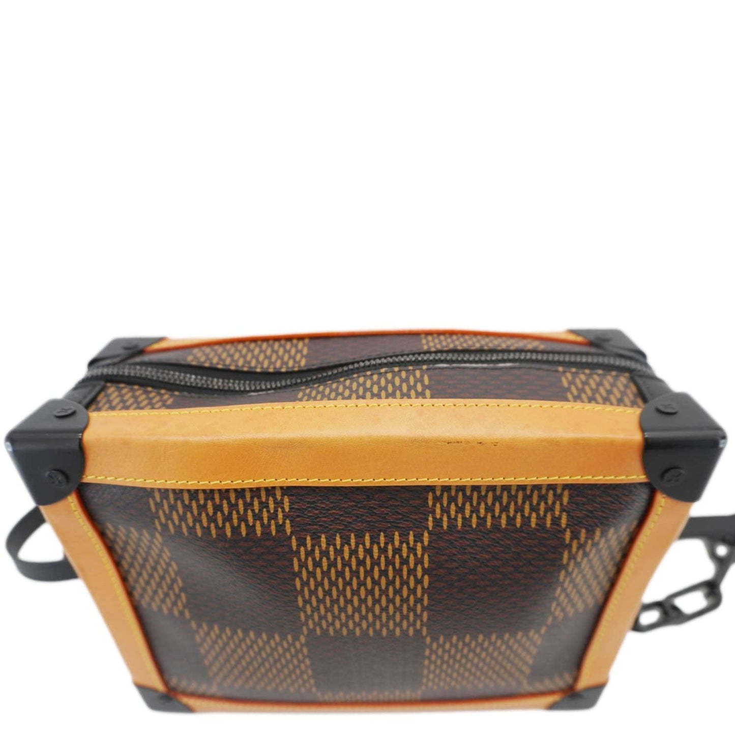 LOUIS VUITTON X NIGO Soft Trunk Giant Damier Ebene Monogram Shoulder Bag Brown
