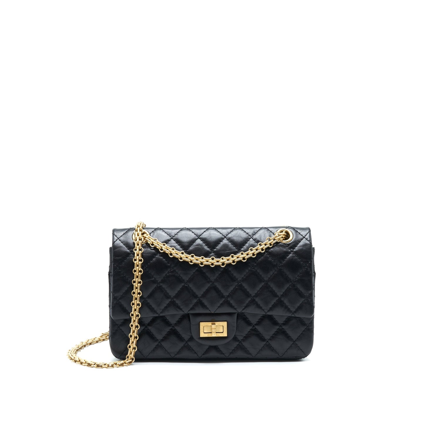 Chanel Small Reissue 2.55 Flap Bag Black Brushed