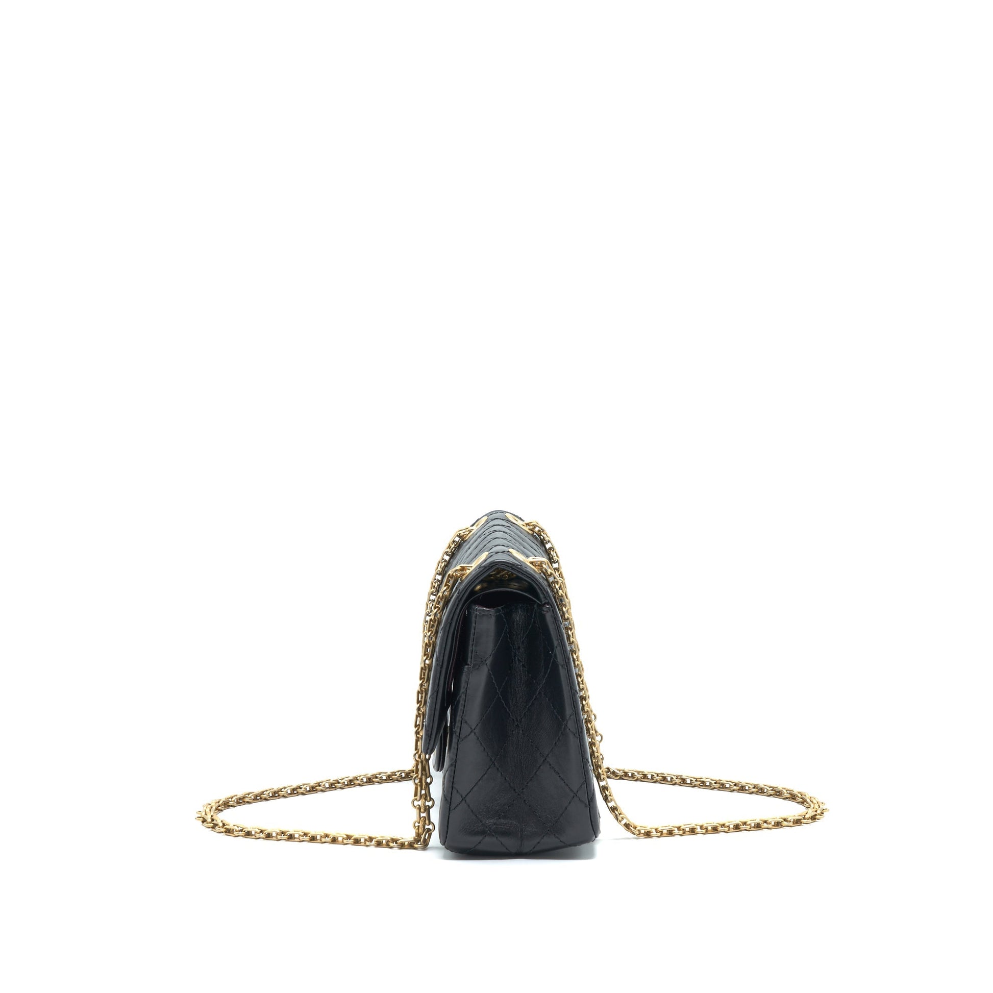 Chanel Small Reissue 2.55 Flap Bag Black Brushed