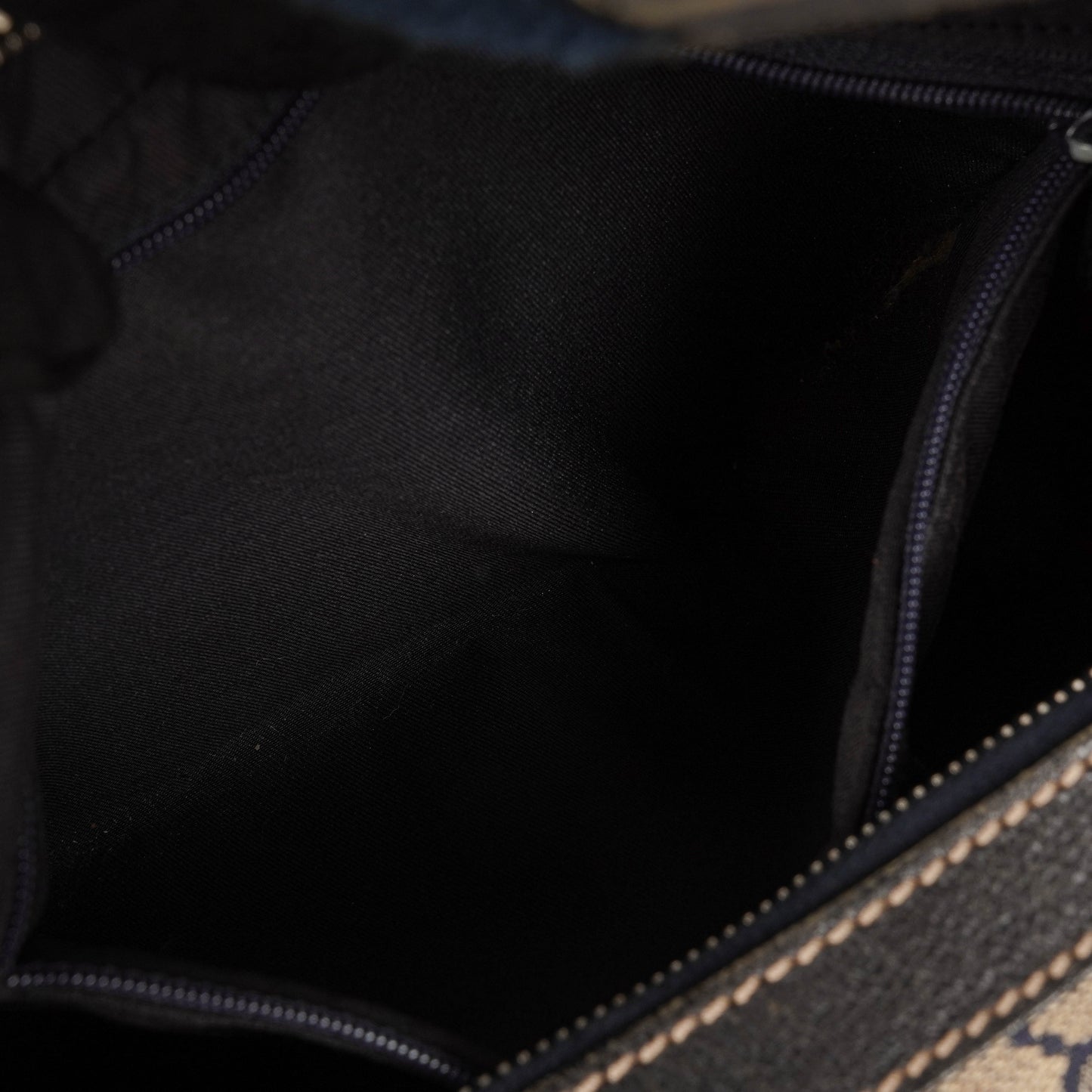 Gucci Charmy Navy GG Canvas Sherry Line Hobo Bag