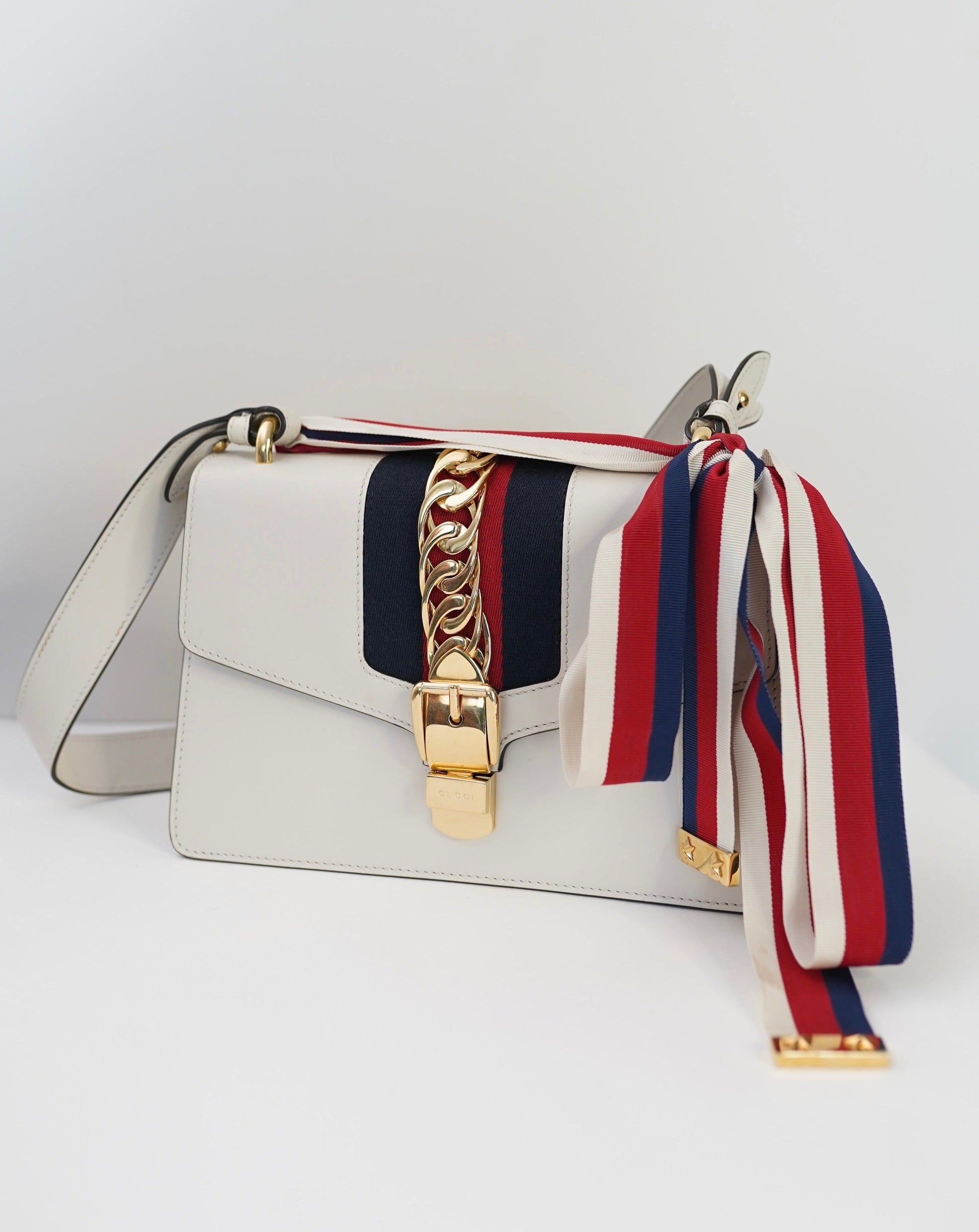 Gucci Lou Chain Leather Shoulder Bag