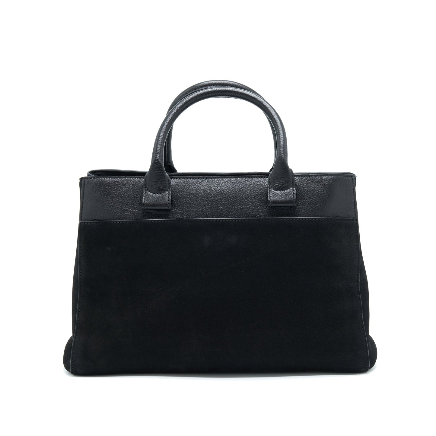 Chanel Suede Leather Tote Bag Black L