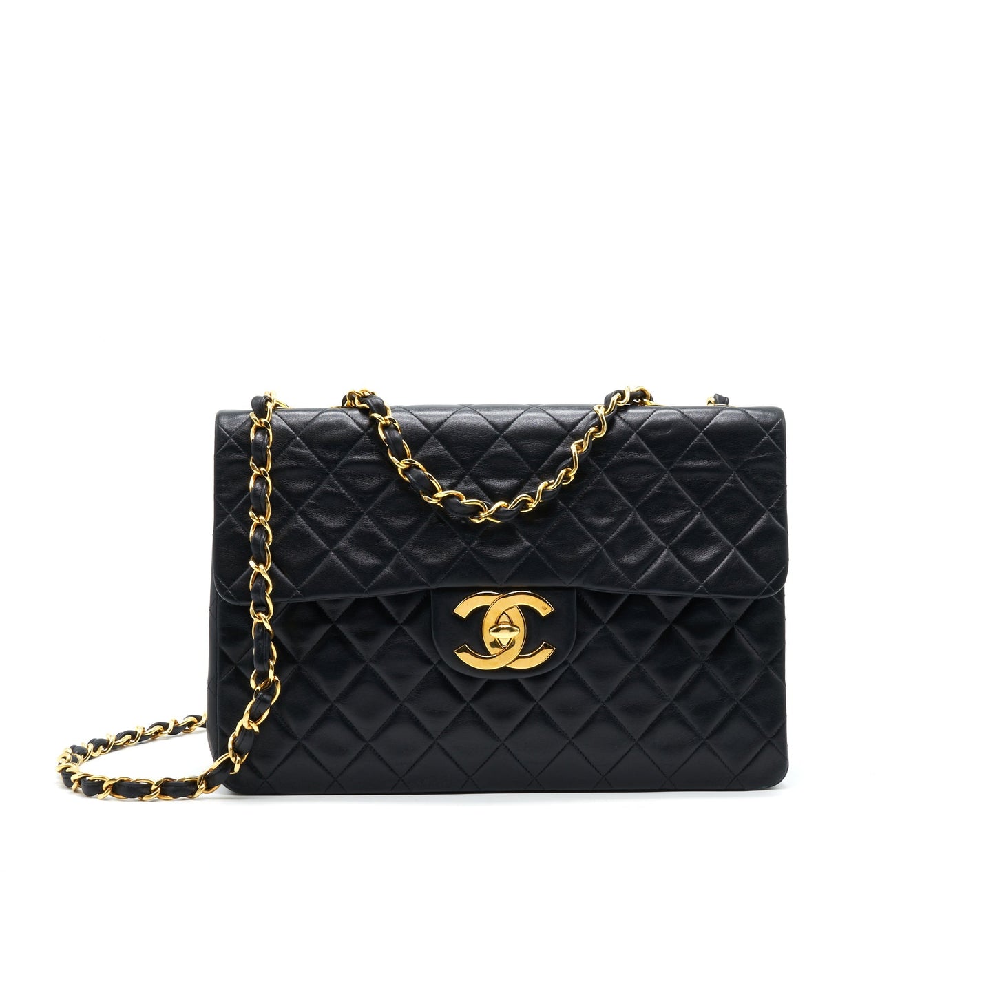 Chanel Maxi Flap Bag Black 24K