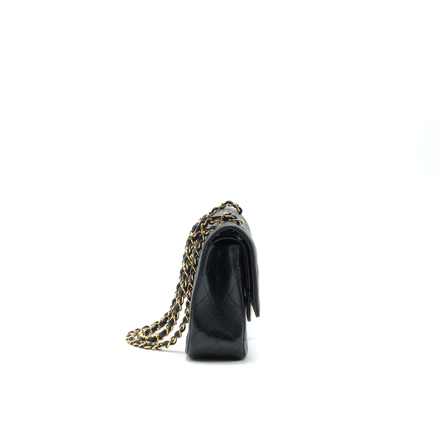 Chanel medium Classic double flap Bag Caviar black serial 25