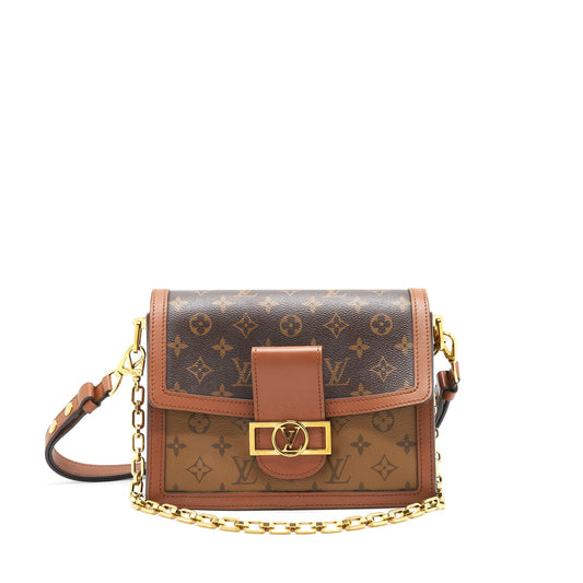 Louis Vuitton Dauphine Flap Bag Reverse Monogram
