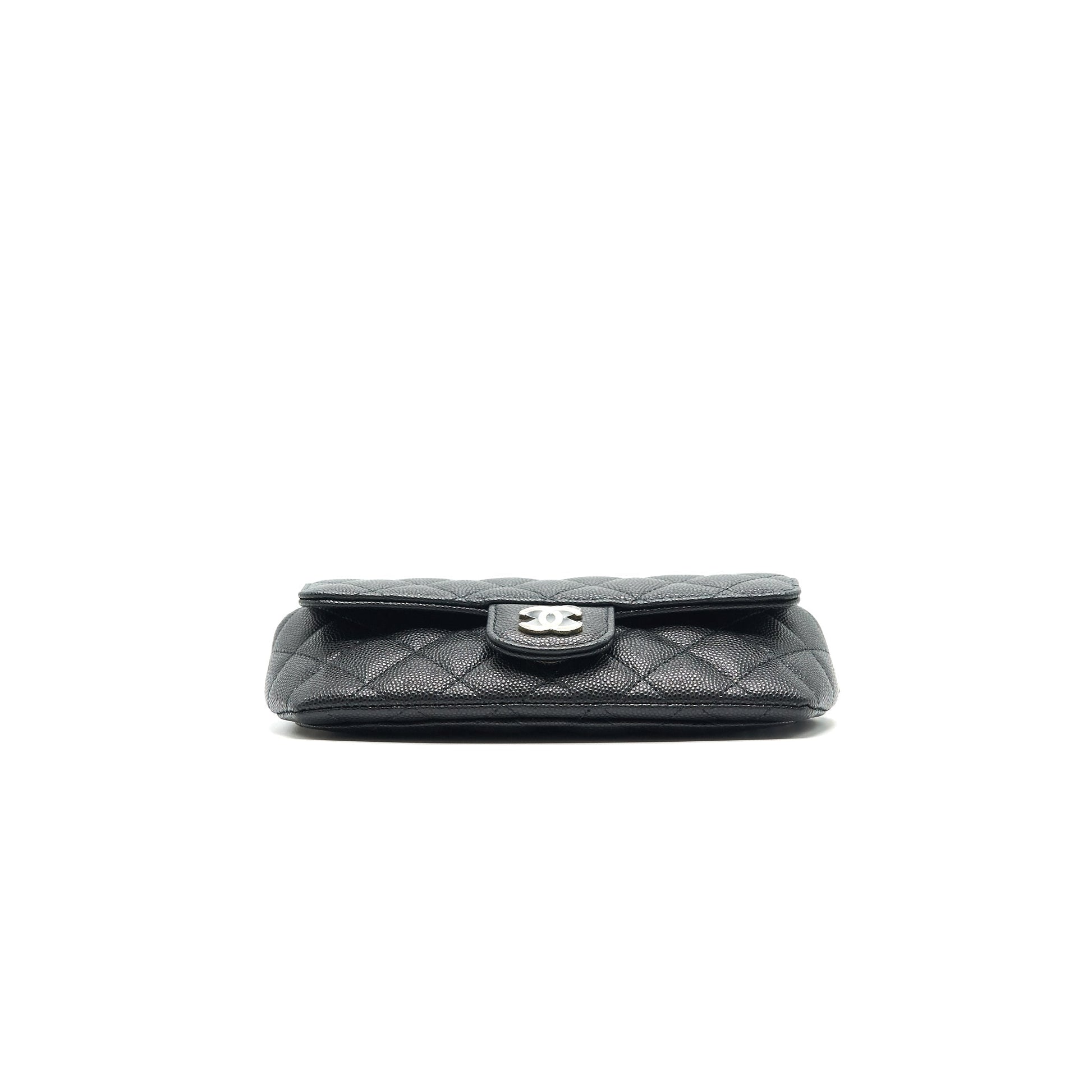 Chanel Glasses Case With Classic Chain Black L