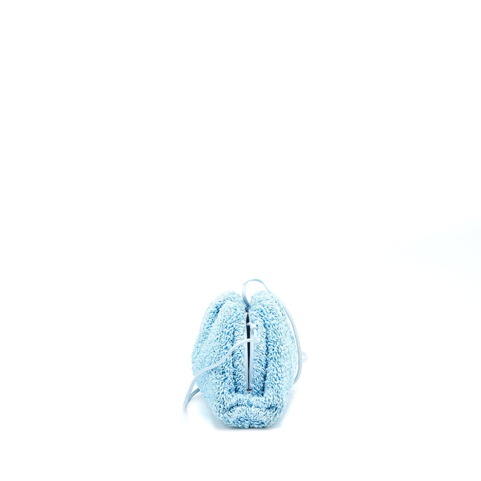 Bottega Veneta Mini Pouch Raffia/Leather Bubble