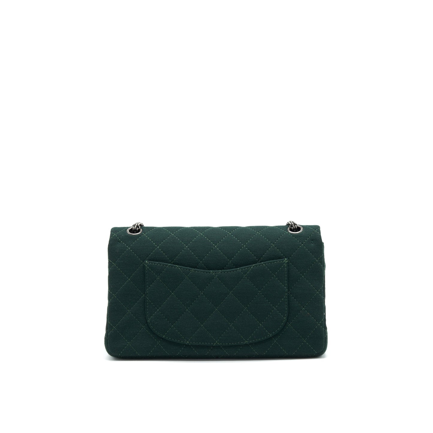 Chanel reissue 2.55 226 Flap Bag fabric Dark green