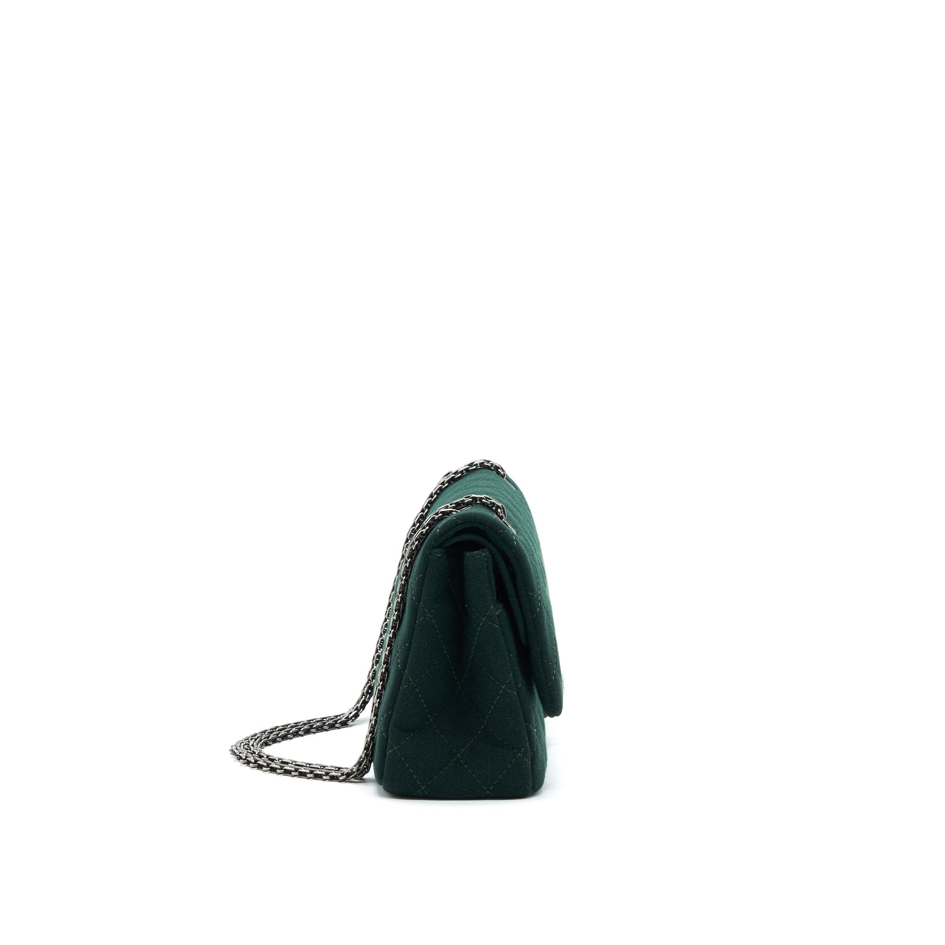 Chanel reissue 2.55 226 Flap Bag fabric Dark green