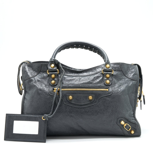 Balenciaga Classic City Purse Grey