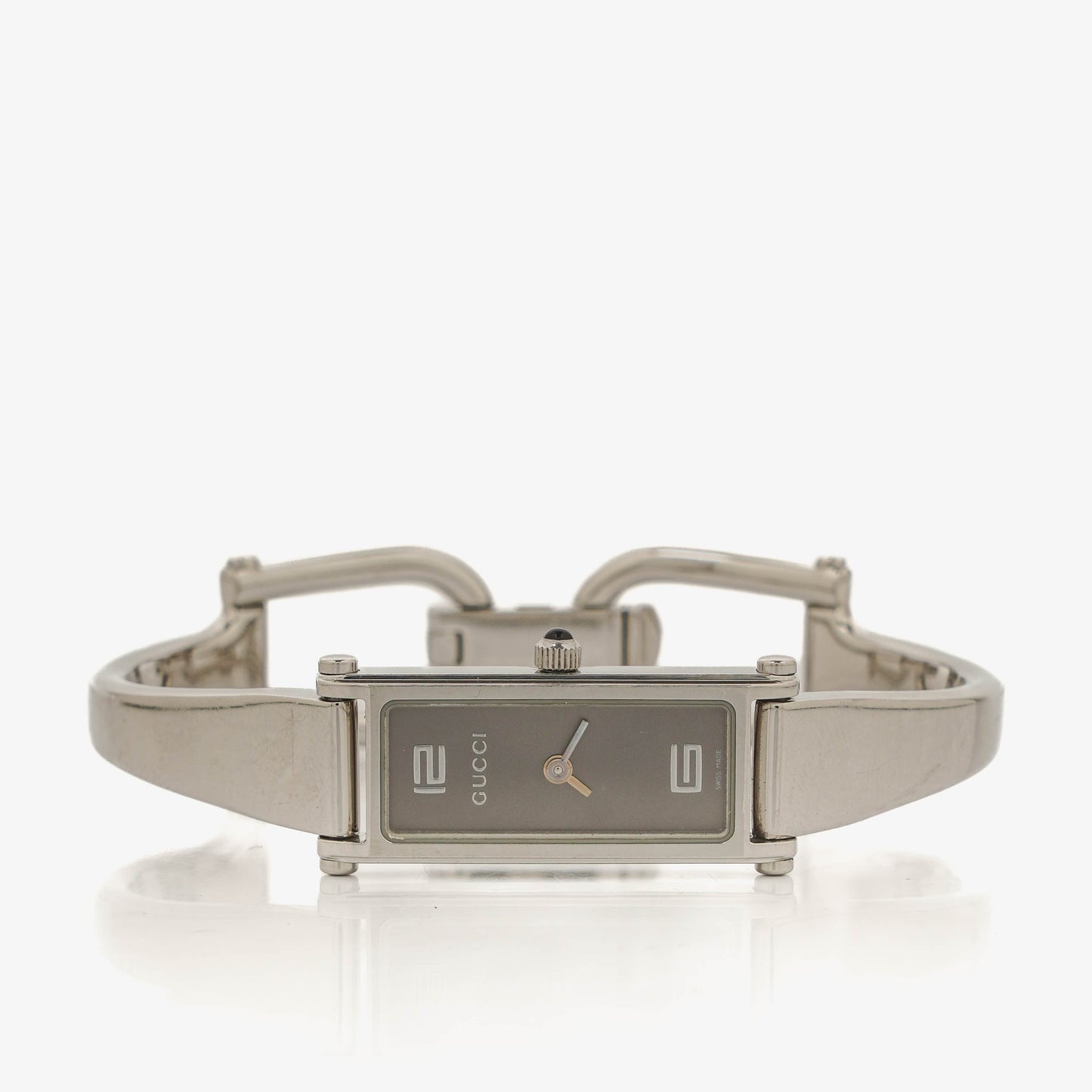 Gucci 1500L Rectangular Stainless Steel Watch