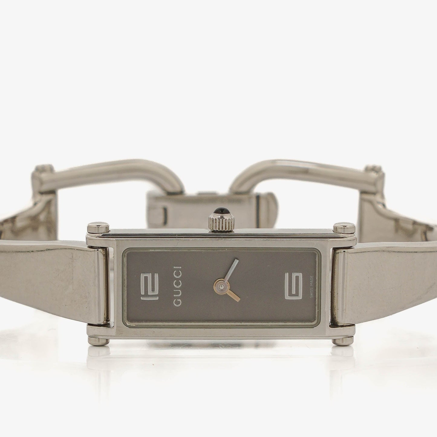 Gucci 1500L Rectangular Stainless Steel Watch