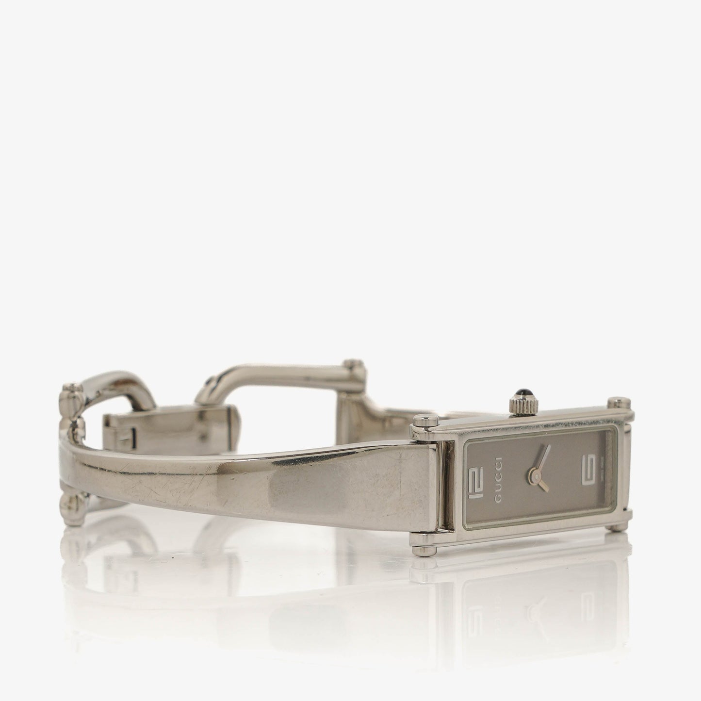 Gucci 1500L Rectangular Stainless Steel Watch