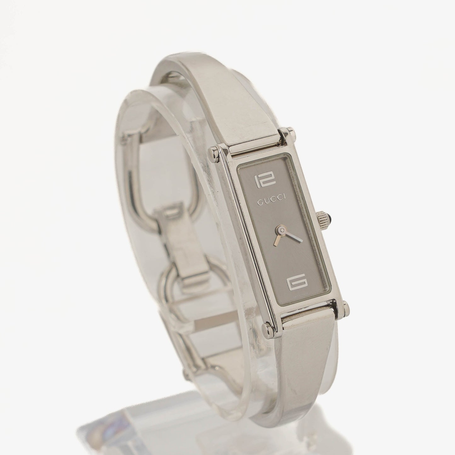Gucci 1500L Rectangular Stainless Steel Watch