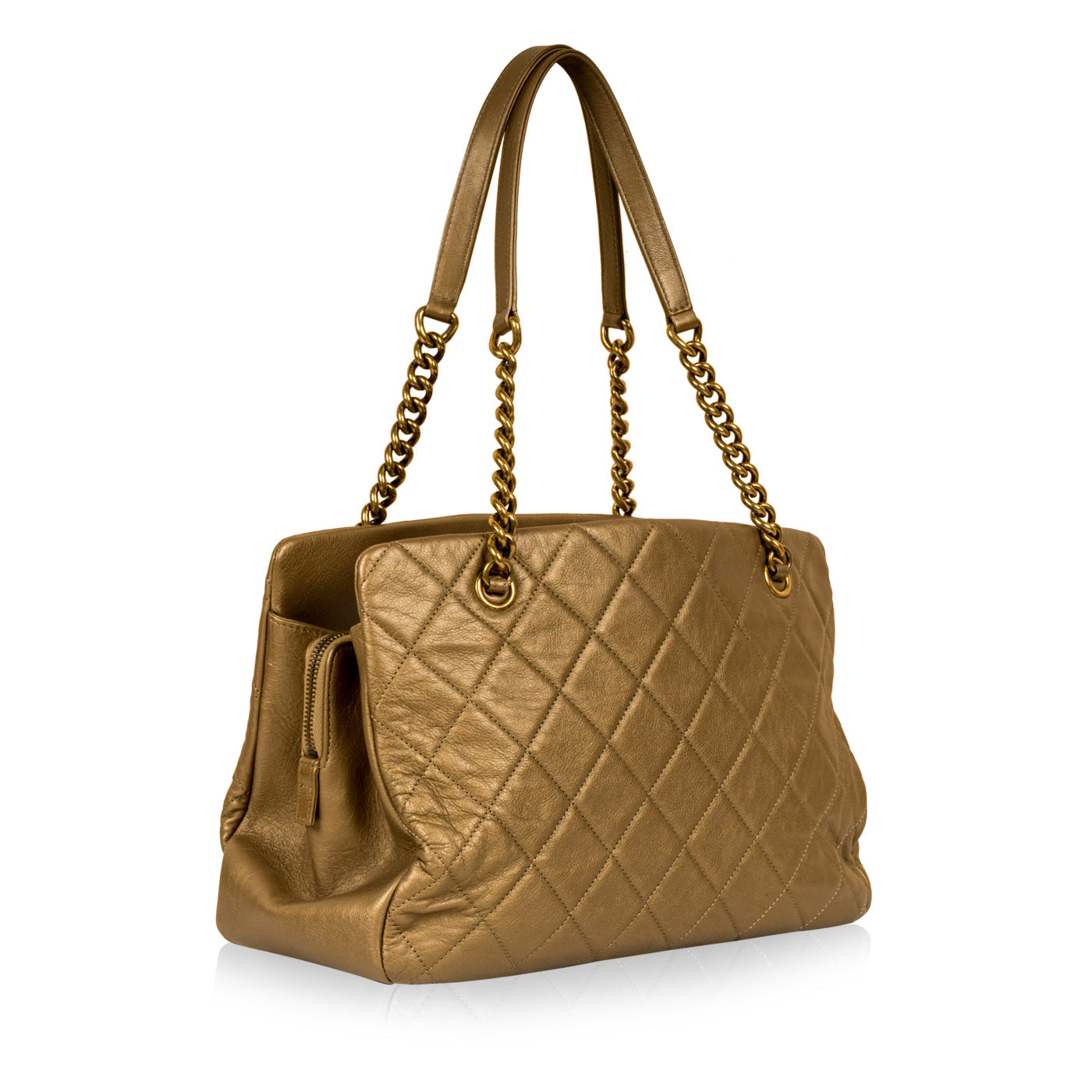 Chanel Metallic Gold Shoulder Bag