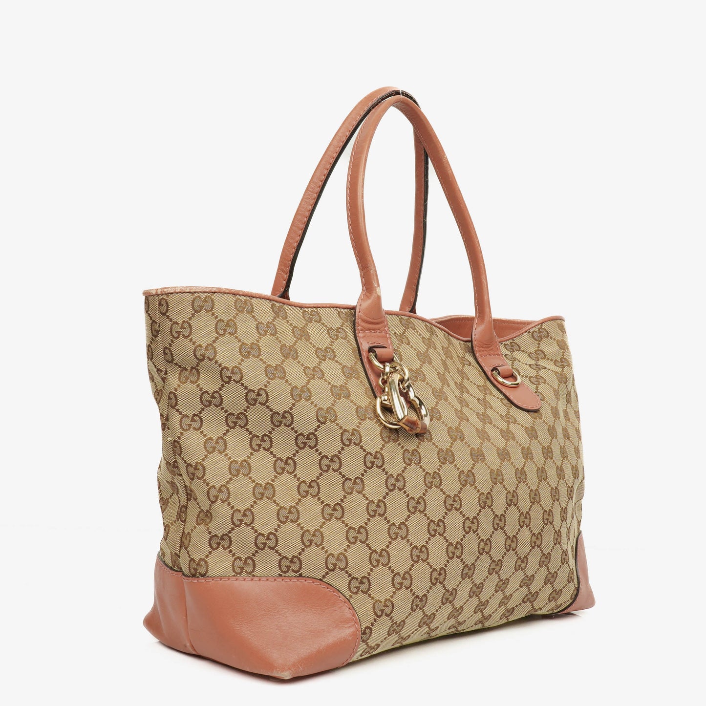 Gucci GG Canvas Heart Bit Tote Bag