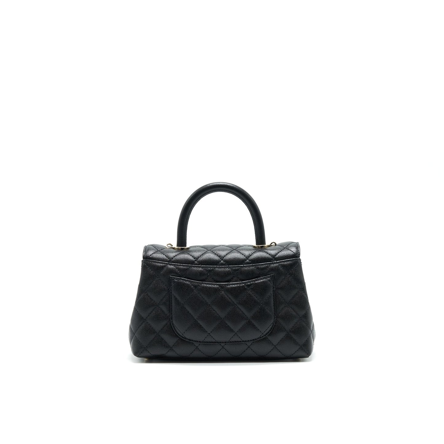 Chanel Small Coco Handle 24cm Caviar Black ( Microchip)
