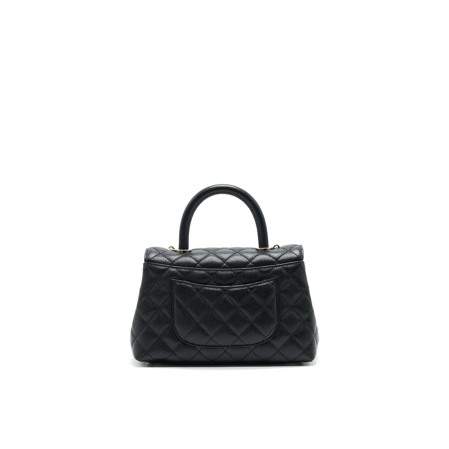 Chanel 21K Small (old mini) 24cm Cocohandle Black Caviar L