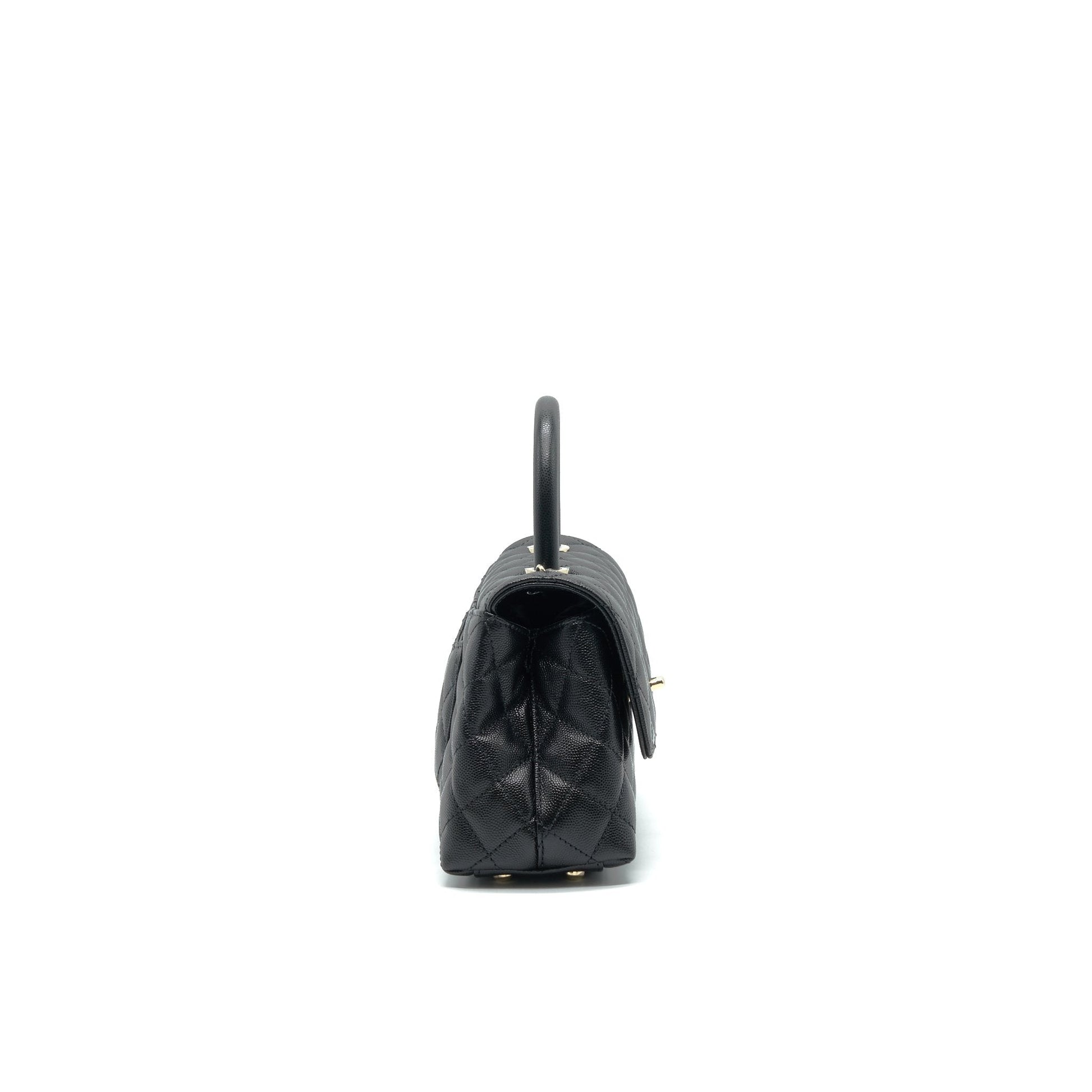 Chanel Small Coco Handle 24cm Caviar Black ( Microchip)