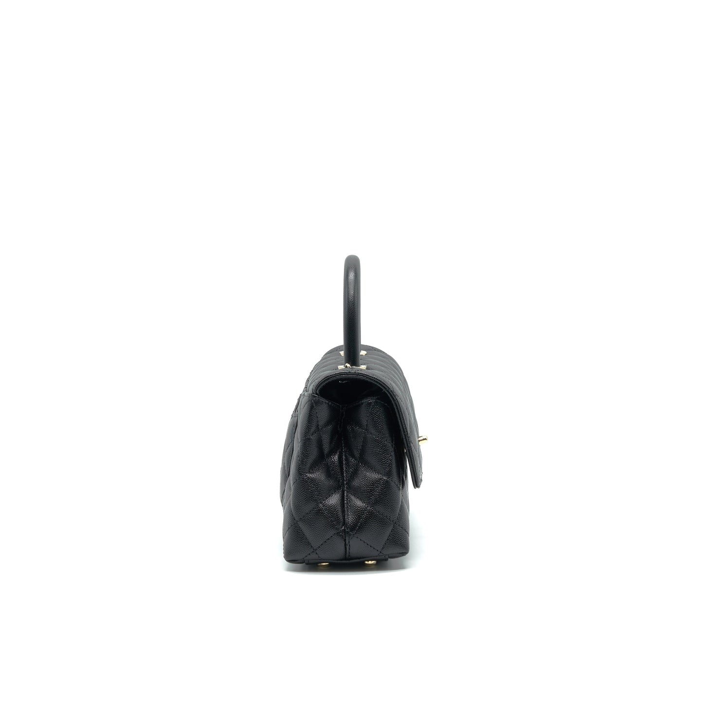 Chanel 21K Small (old mini) 24cm Cocohandle Black Caviar L