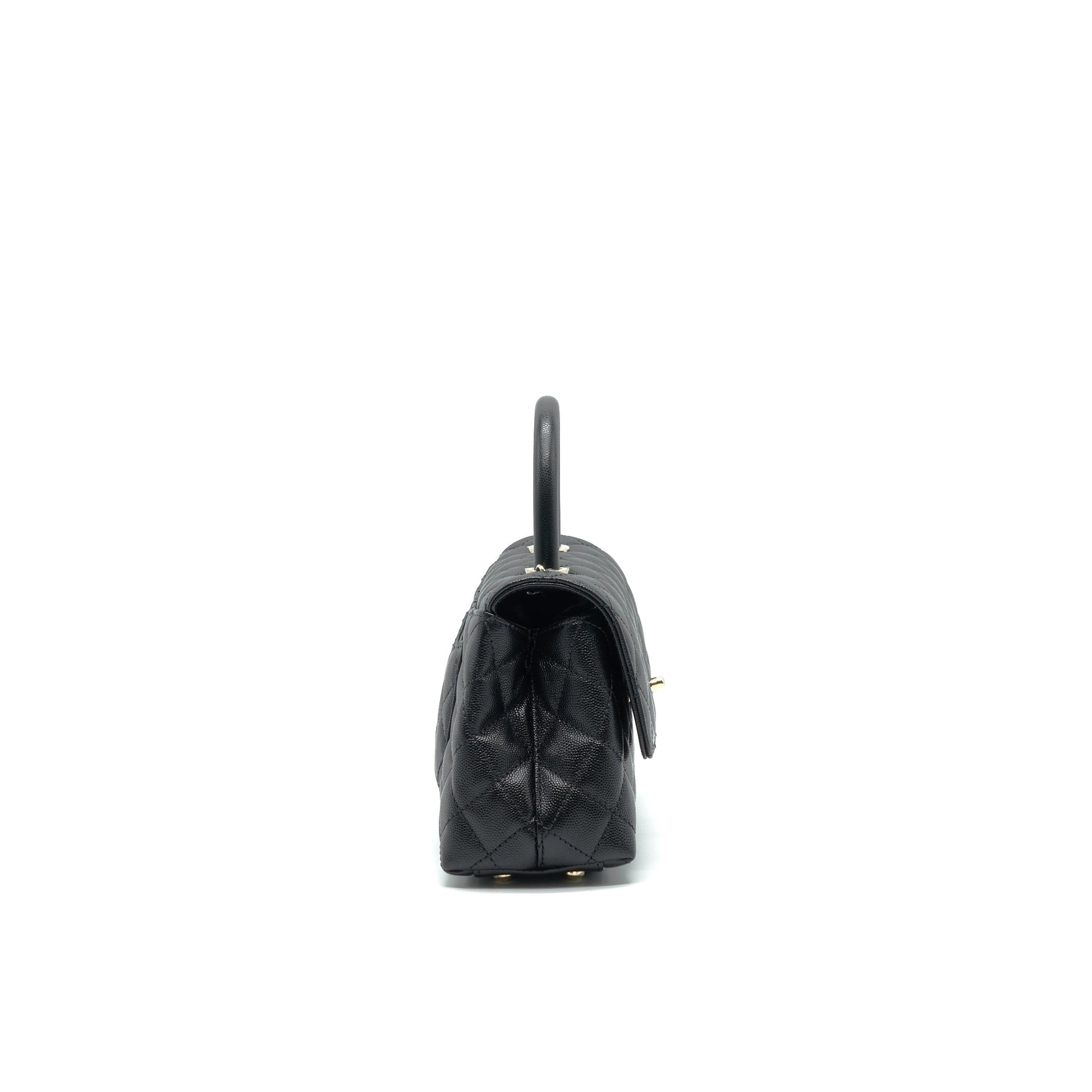 Chanel 21K Small (old mini) 24cm Cocohandle Black Caviar L