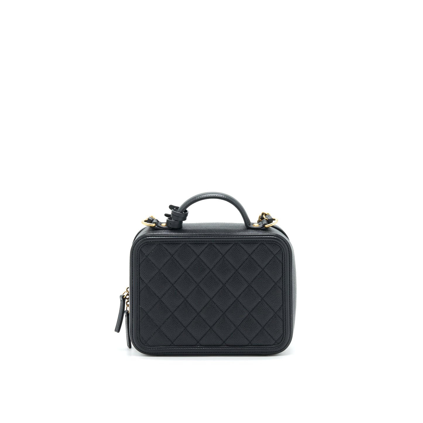Chanel Cavia Leather Vanity Bag Black